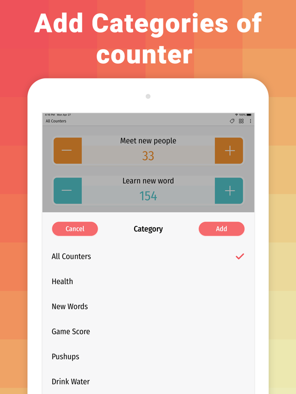 Counter: Digital count machine iPad screenshot 4 - Utilities app