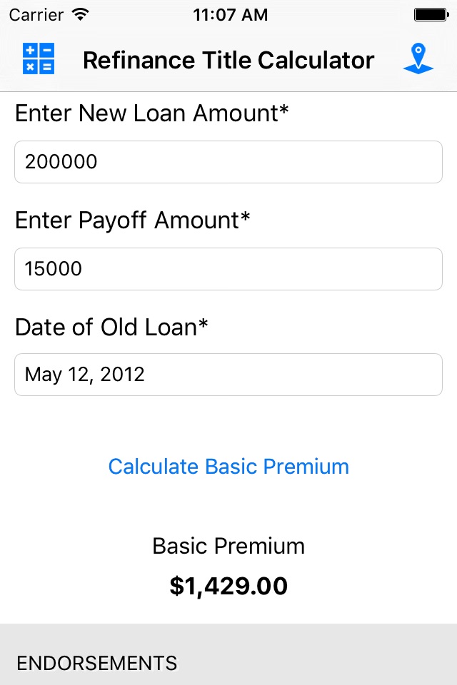 Frontier Title Calculator screenshot 3