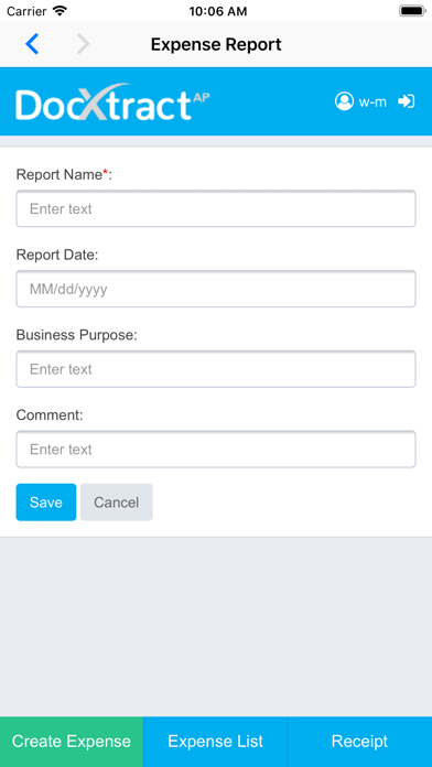 DocXtractAP Expense Management Screenshot