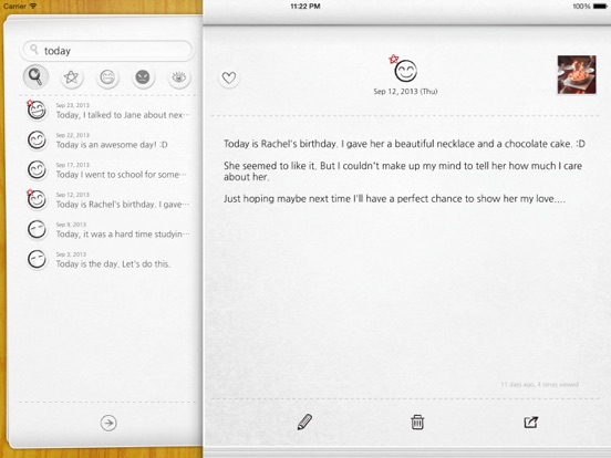 My Wonderful Days Journal iPad app afbeelding 4