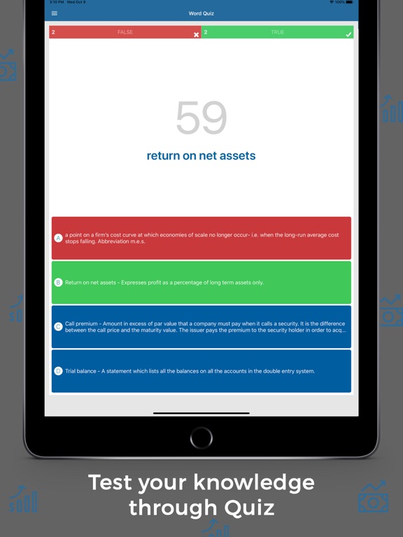 Economics Dictionary Offline iPad screenshot 4 - Education app