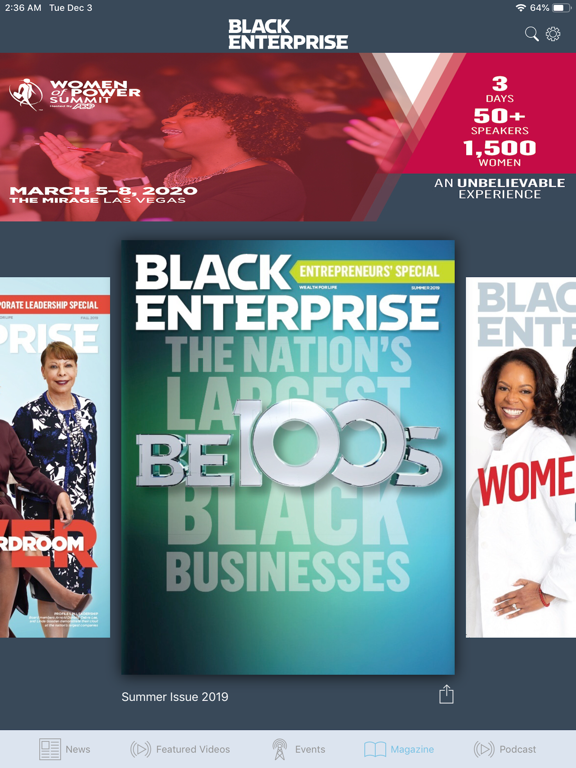 Black Enterprise iPad screenshot 2 - Business app