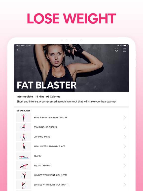 iPad Image of Workout for Women: Fitness App