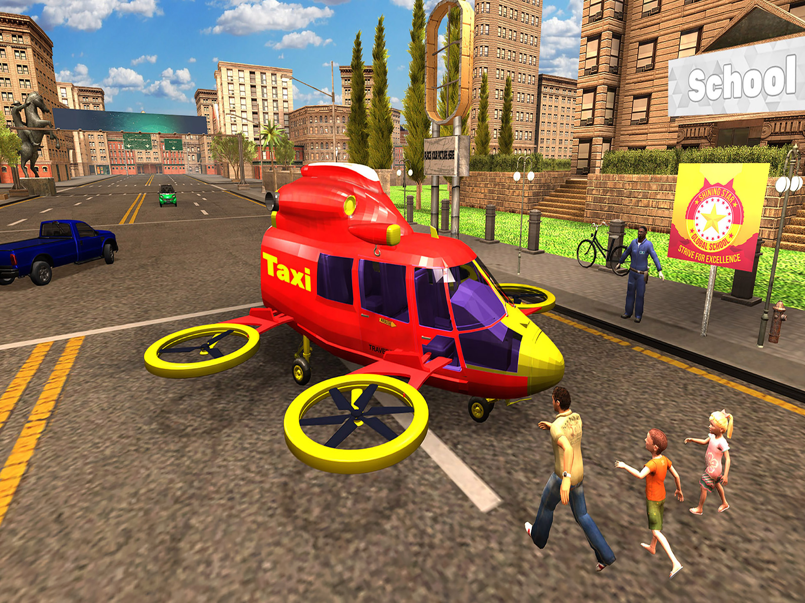 Drone Taxi Flight Simulator 3d