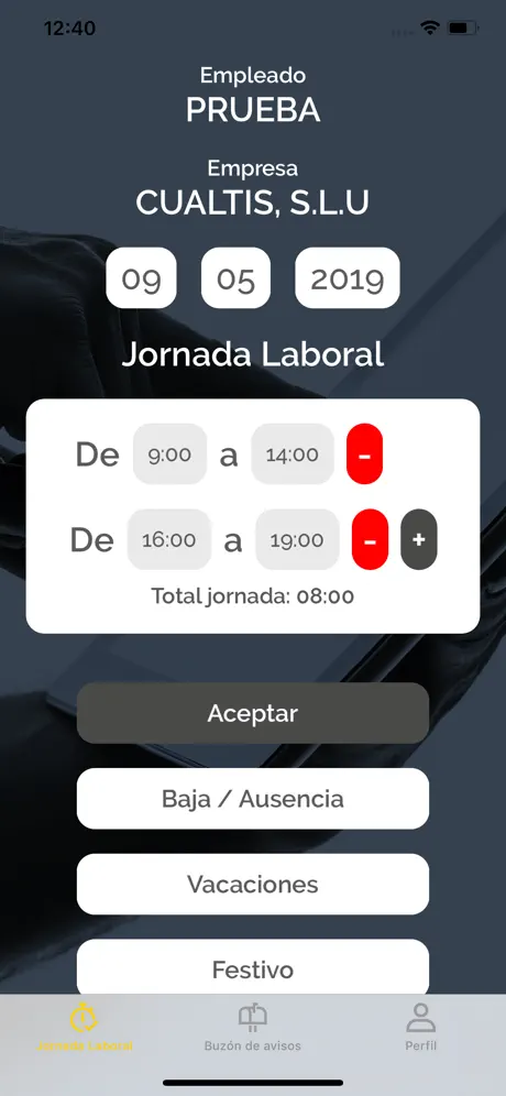 Cualtis Registro Jornada