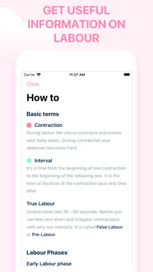 Storky - Contraction Timer iPhone Ekran Görüntüsü 5