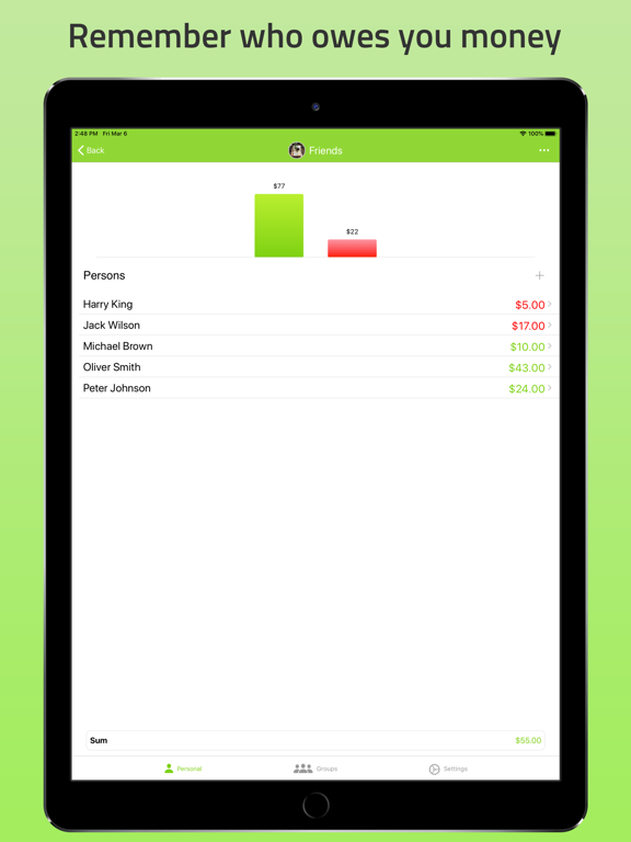 Screenshot #2 for Who Owes Me - IOU Tracker
