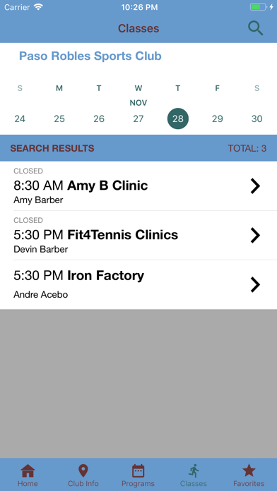 Paso Robles Sports Club - CAC Screenshot