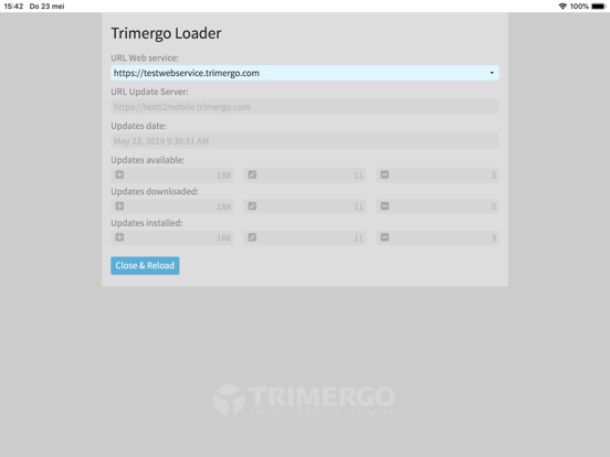Trimergo Mobile iPad screenshot