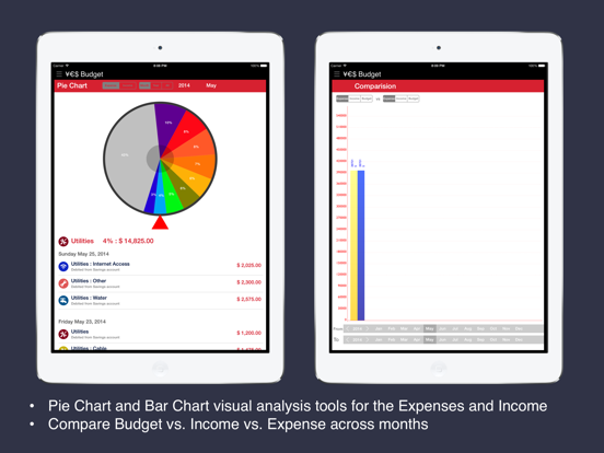 Mobile Expense  Budget Tracker iPad screenshot