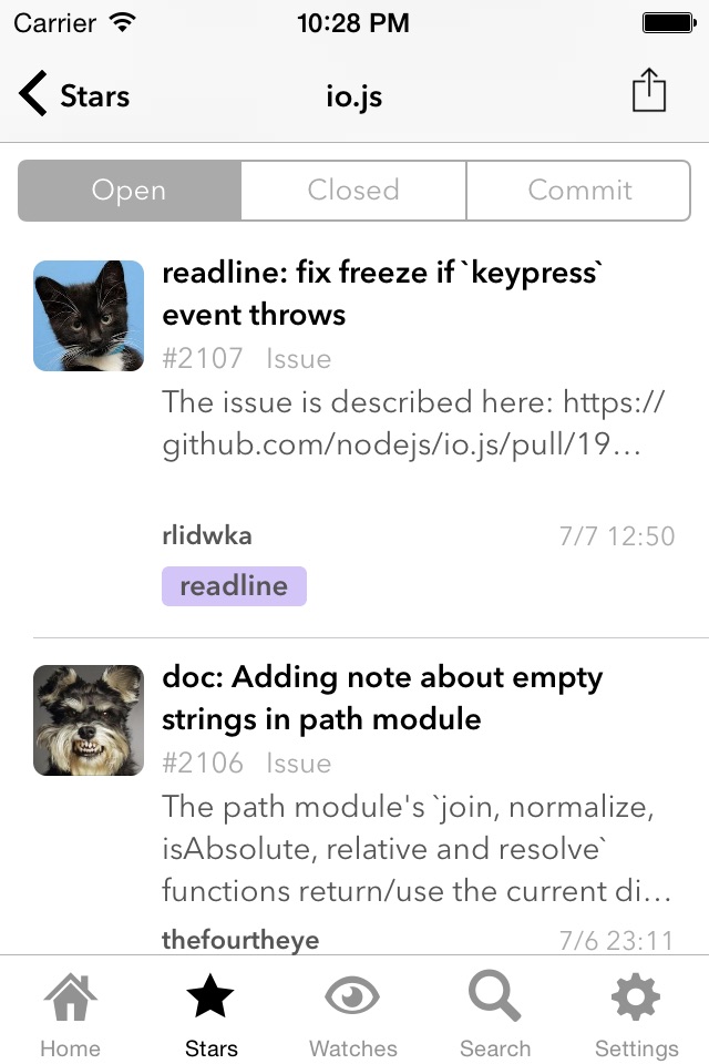 Repository Stream for GitHub screenshot 4