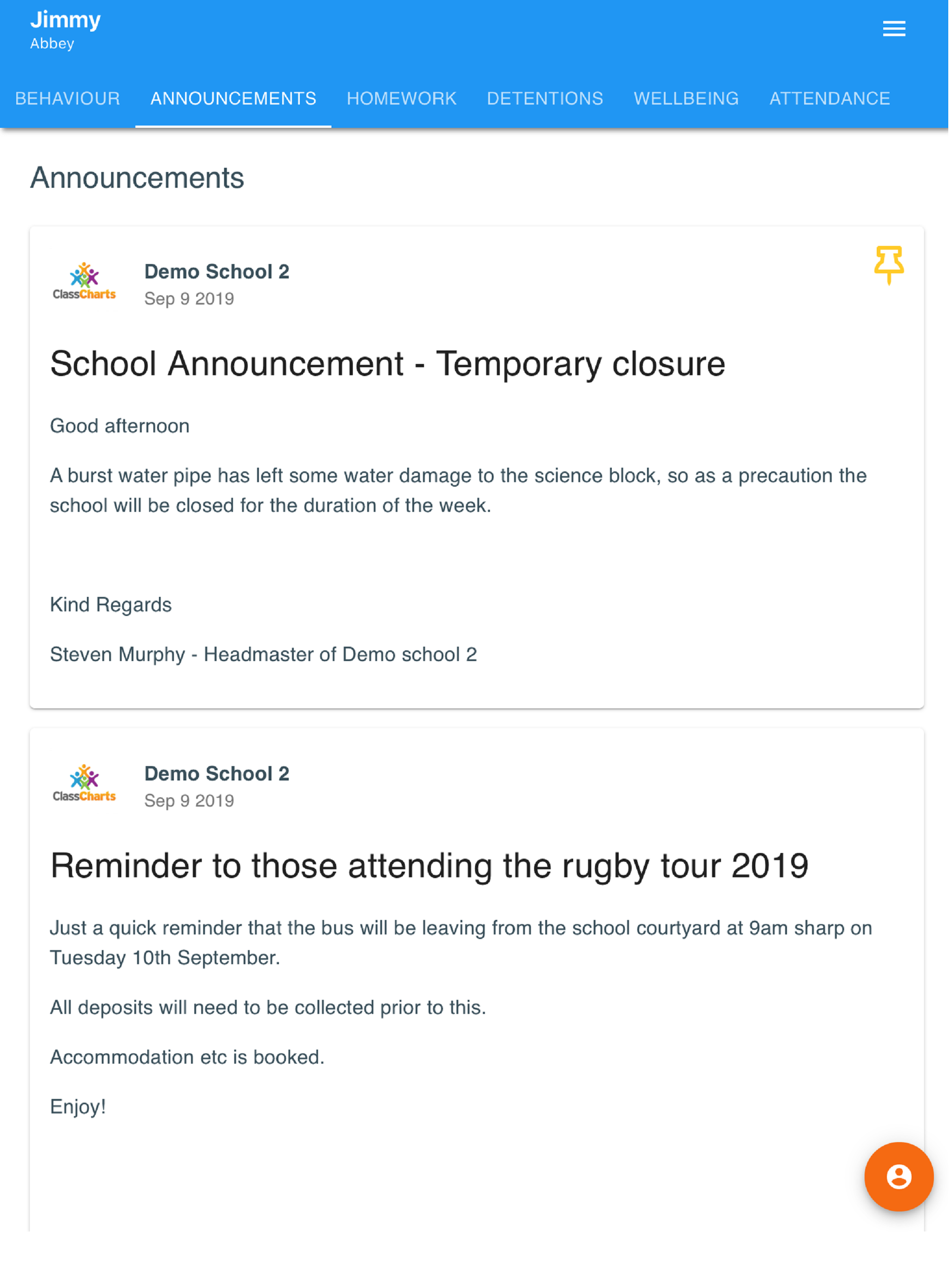 ClassCharts Parents