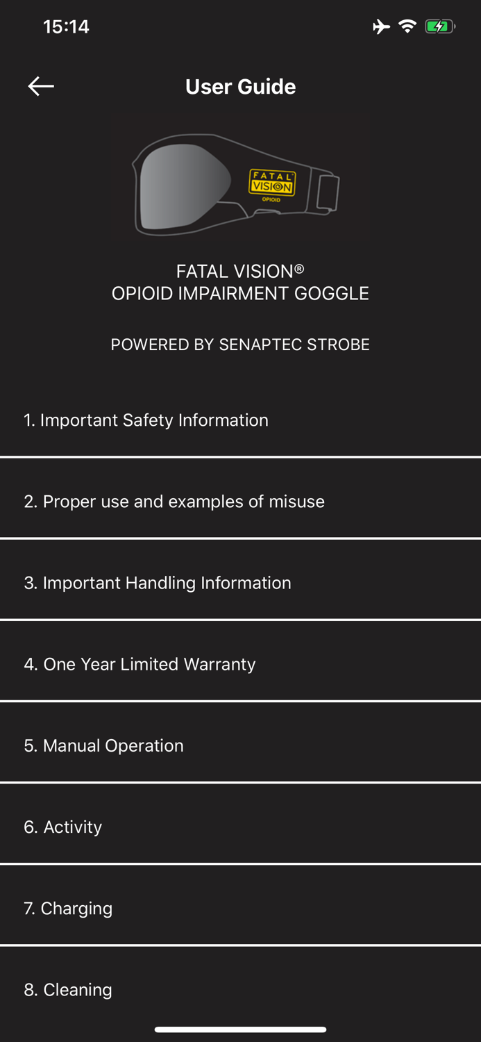 Fatal Vision® Opioid Goggle
