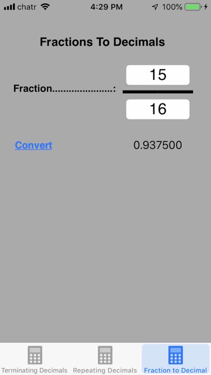 Decimal To Fraction Plus