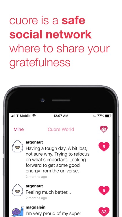 cuore, my safe social network