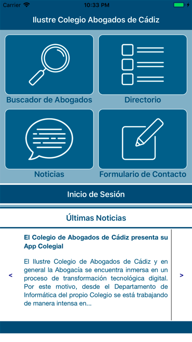 Il. Colegio de Abogados Cadiz Screenshot