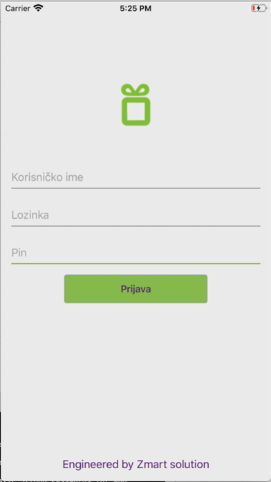 GiftOnCard Terminal Screenshot