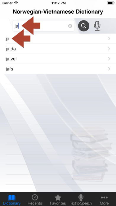 Screenshot #1 pour Norwegian-Vietnamese Dict.