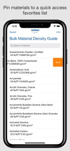 Bulk Material Density Guide screenshot #4 for iPhone