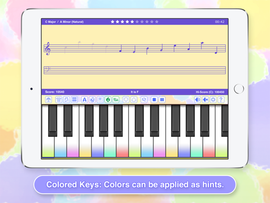 Piano Notes Treble iPad screenshot 4 - Music app