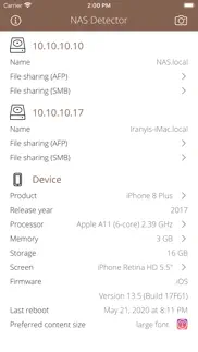nas detector iphone capturas de pantalla 1