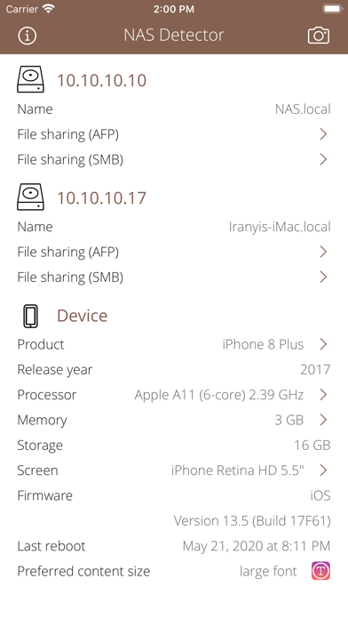 Screenshot #1 pour NAS Detector