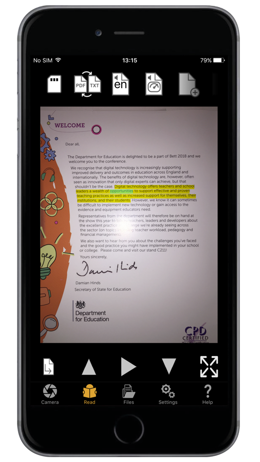 #2. OneStep Reader (iOS) 由: Sensotec nv