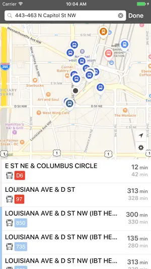 onTime : MBTA screenshot 2