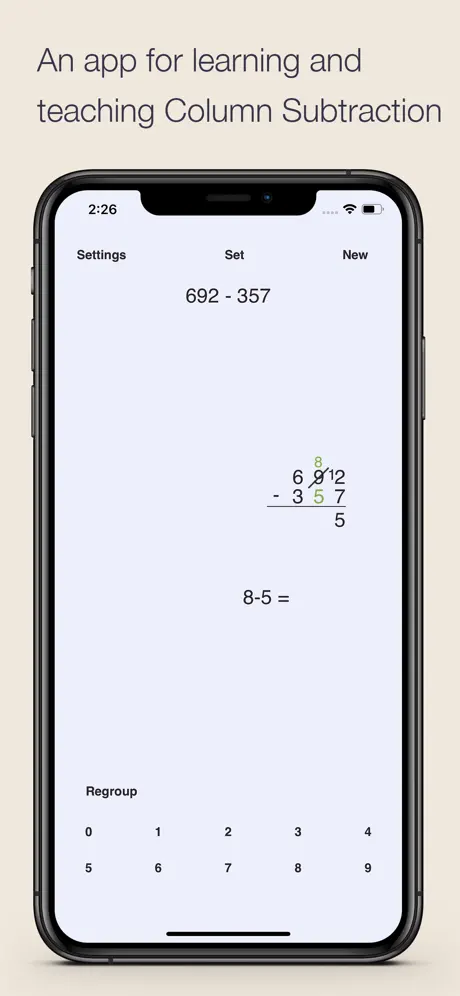 Column Subtraction