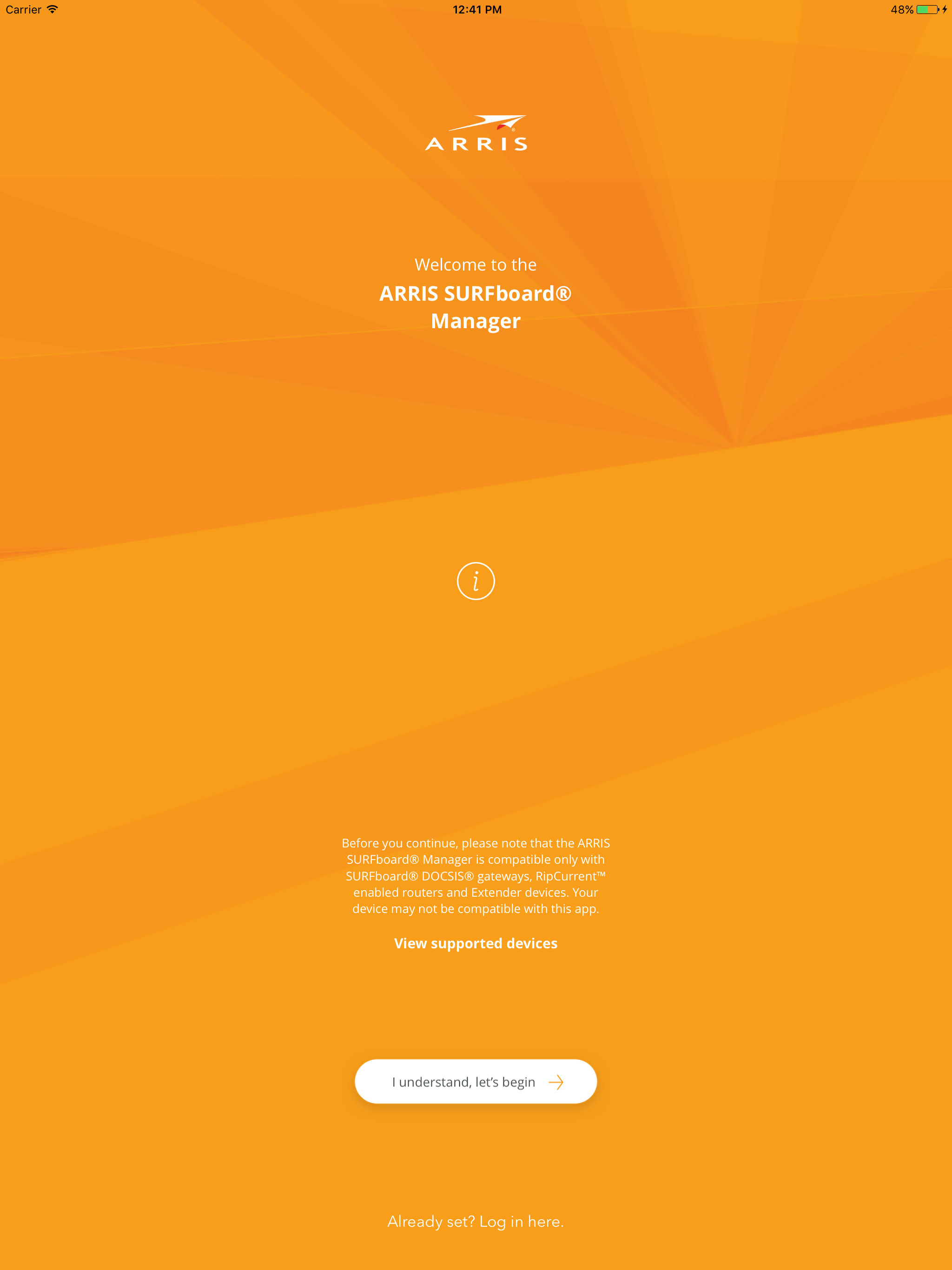 ARRIS SURFboard Manager