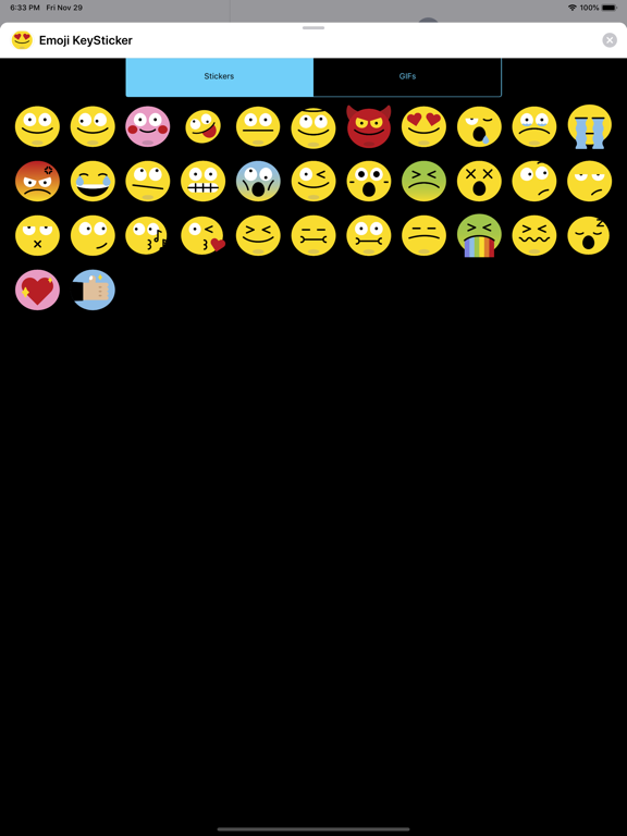 Emoji & GIF Keyboard Sticker iPad screenshot