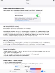 MessageFilter Pro ipad bilder 3