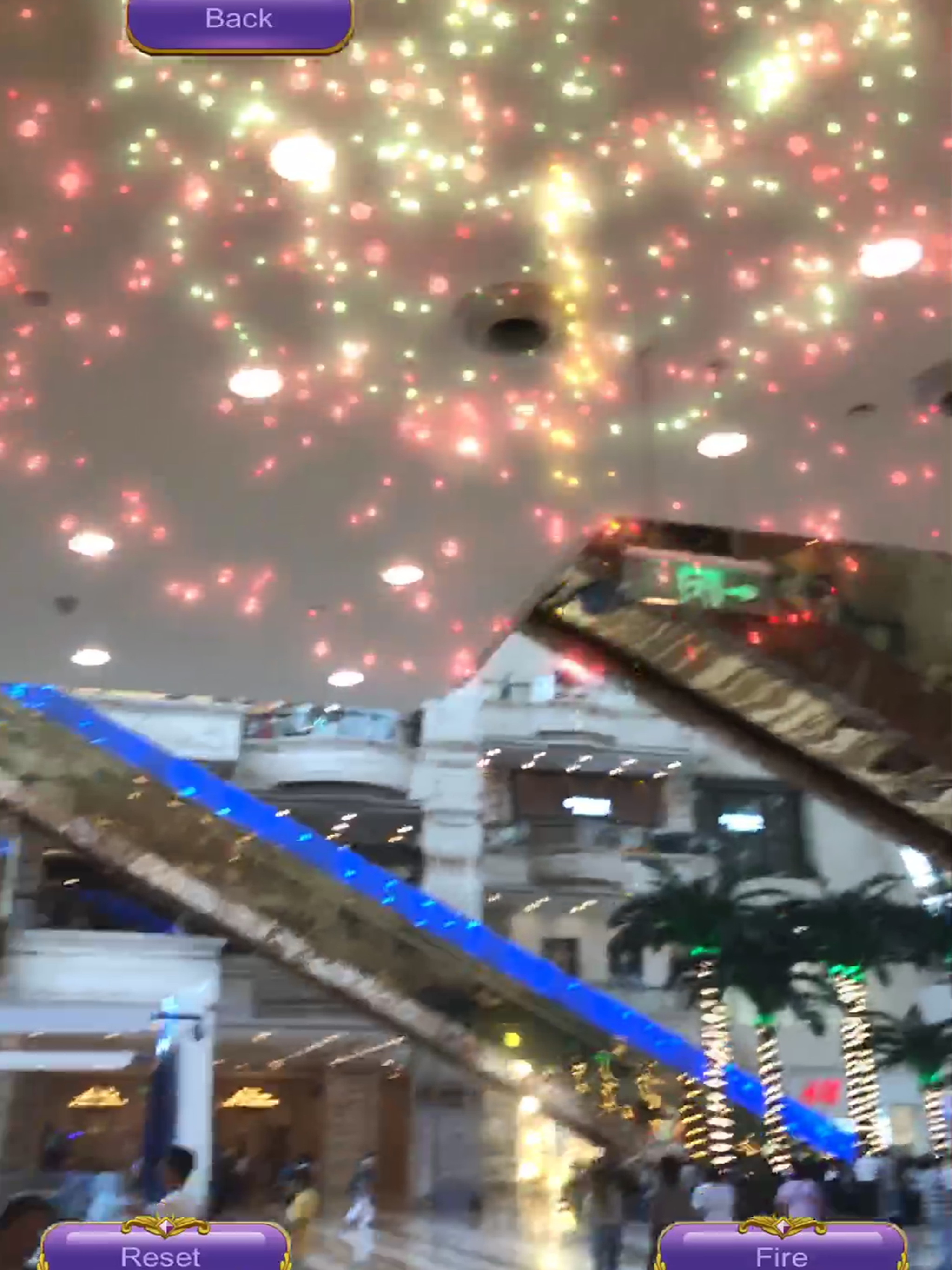 Real AR fireworks