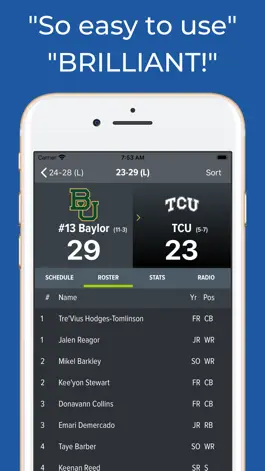 Game screenshot TCU Football Schedules hack