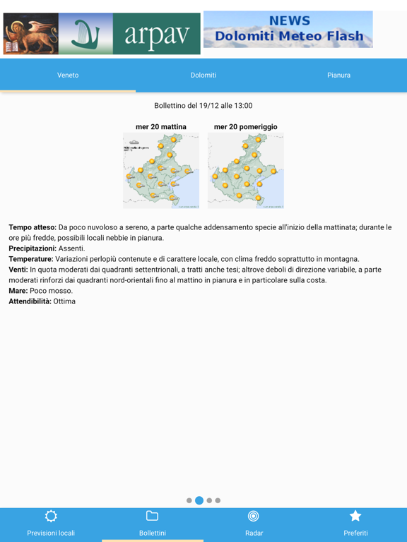 Screenshot #5 pour App ARPAV Meteo