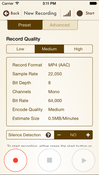 Voice Record Pro 7 Full Screenshot