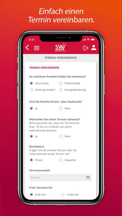 Stadtwerke Jülich Screenshot