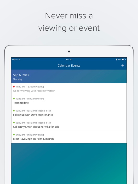 Propspace Real Estate CRM iPad screenshot 4 - Business app