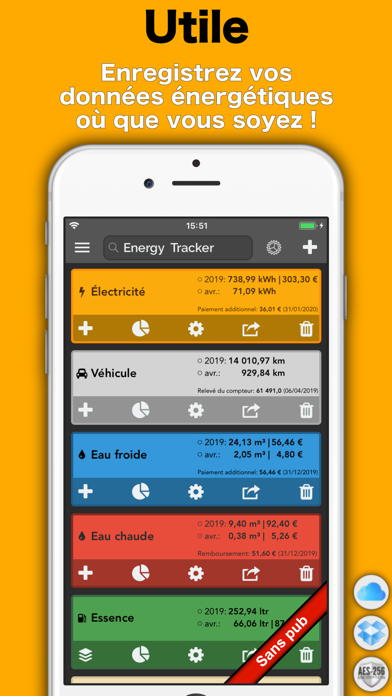 Screenshot #1 pour Energy Tracker