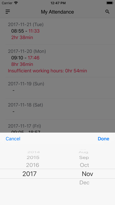 How to cancel & delete Time & Attendance for PEPXIM from iphone & ipad 3