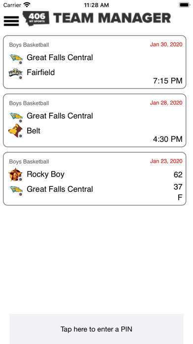 406 Sports Team Manager Screenshot