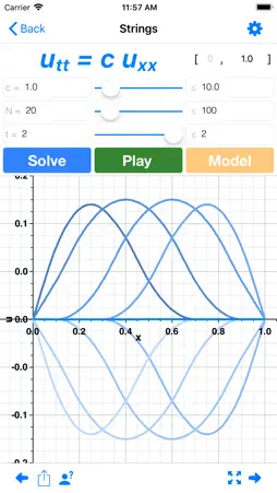 Waves: Partial Diff Eq screenshot 5