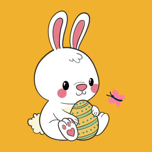 Cute Bunnies & Easter Stickers icon