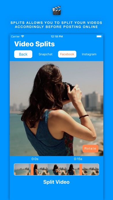 Splits for insta & snap Screenshot