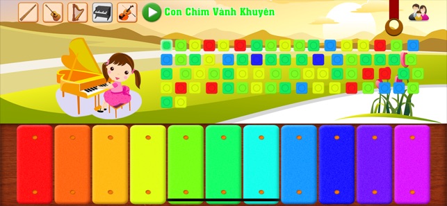 Bé Chơi Đàn: Piano, Xylophone