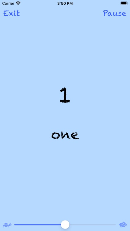 English Numbers 1-2-3