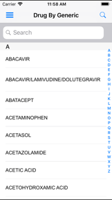 Drug Center - Pediatric Oncall screenshot