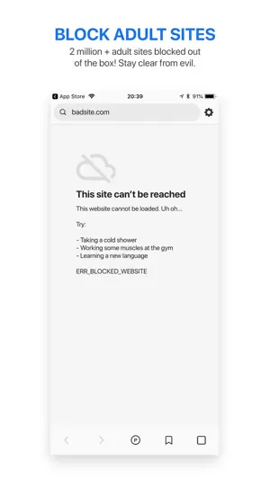 Purity: Safe Browser screenshot 1