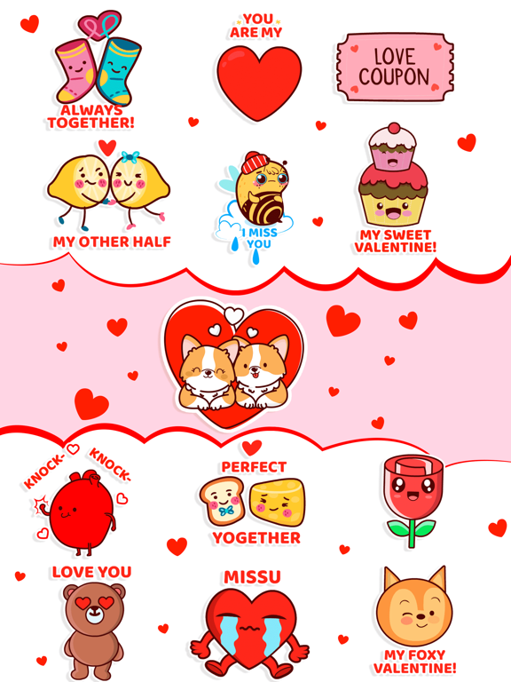 Screenshot #5 pour Love Puns: Animated Stickers
