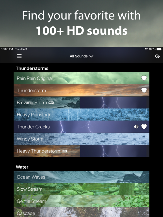 Rain Rain Sleep Sounds Screenshot